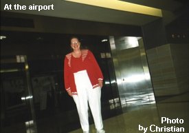 Pamela at the Airport